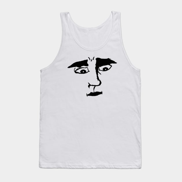 Judging Face Tank Top by DrawAHrt